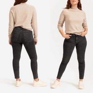 EVERLANE Stretch Mid Rise Skinny Jeans Gray {PP54}